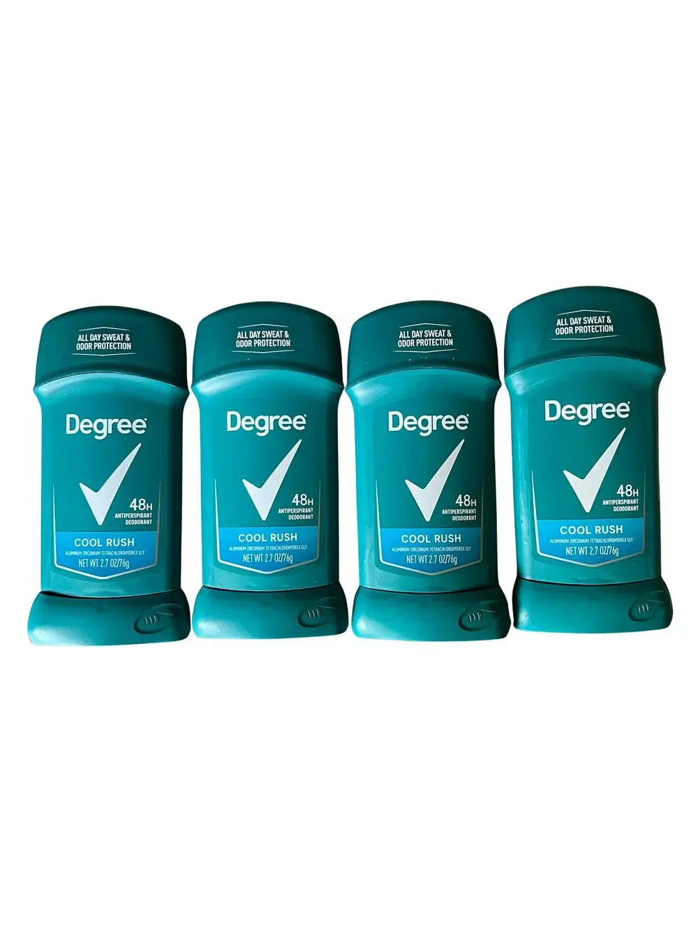 Lot 4 Degree 48H Antiperspirant Deodorant Stick Cool Rush 2.7 oz